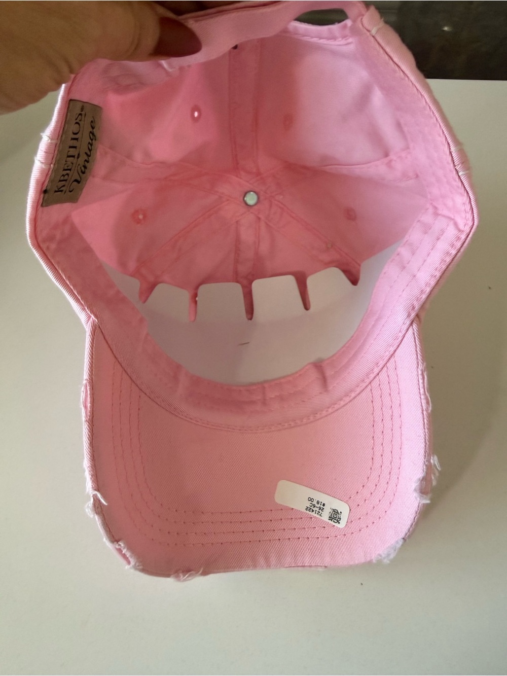 KBETHOS Pink Ribbon Embroidered Kids Baseball Cap - Picture 6 of 6